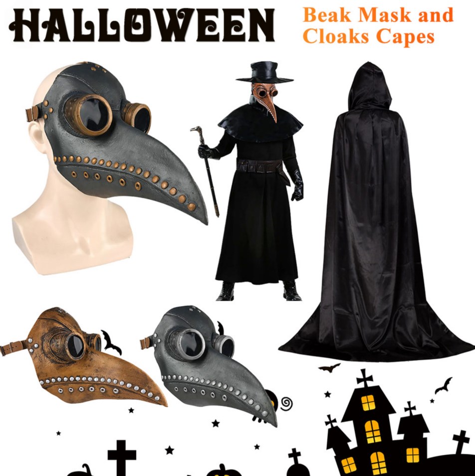 Disposable Surgical Mask - Nova máscara de halloween e capa