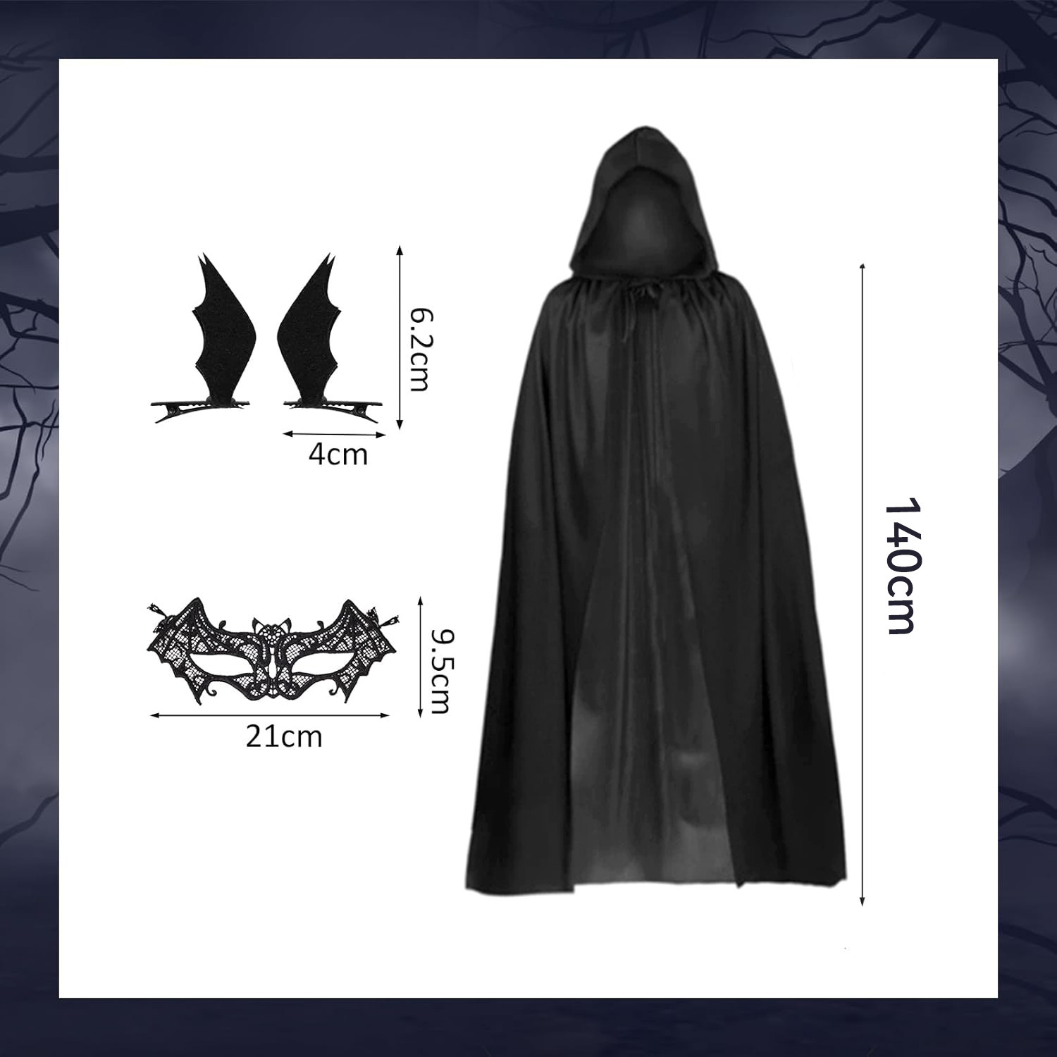 Conjunto de fantasia de Hallow - Black Face Mask Pack avaliação e preço