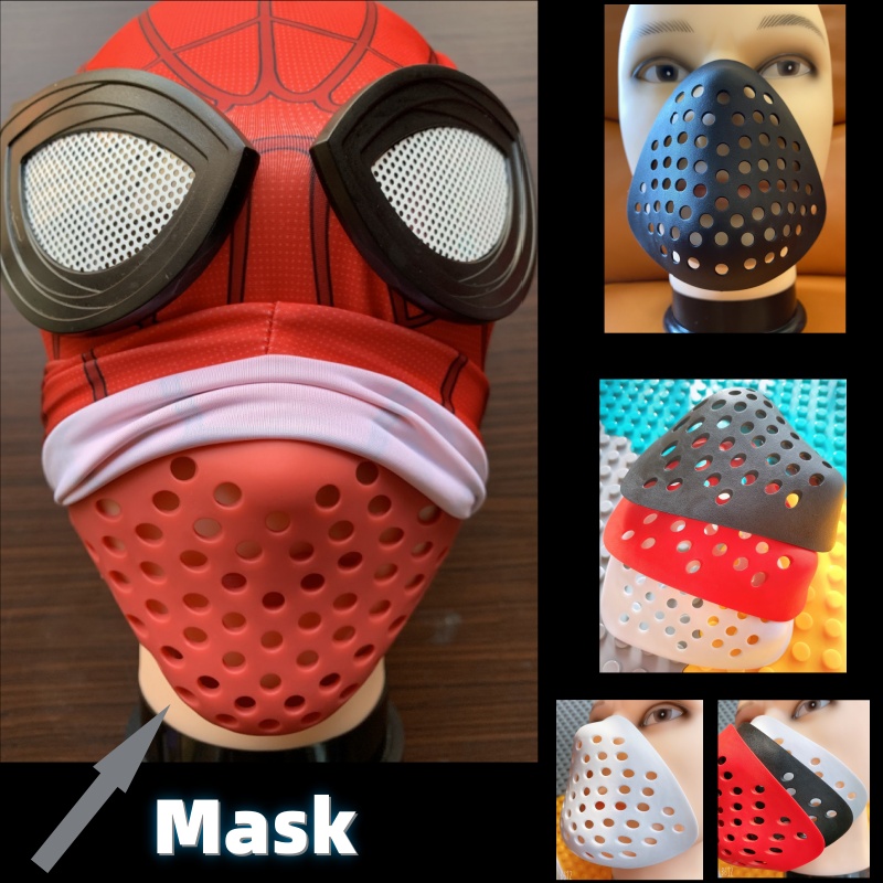 Halloween meia face concha nar - Silicone Mask Bracket avaliação e preço